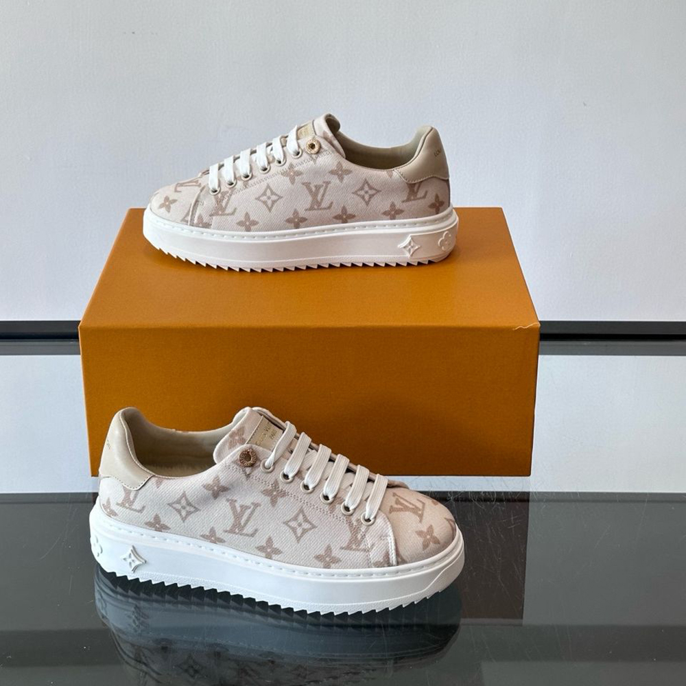 Louis Vuitton, Time Out, Women's Sneaker, Beige