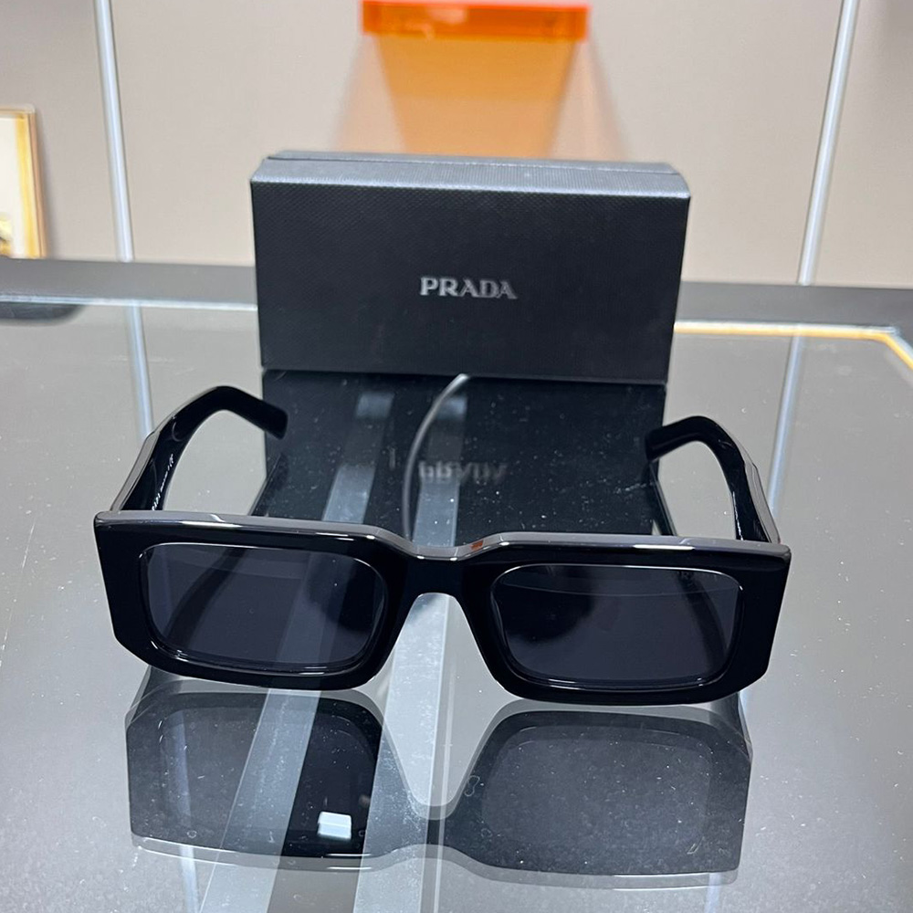 Prada, Unisex Sunglasses, Black - Afbeelding 2