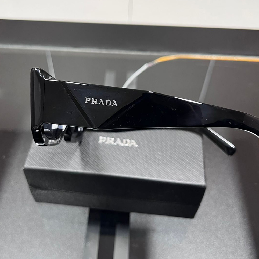Prada, Unisex Sunglasses, Black - Afbeelding 4