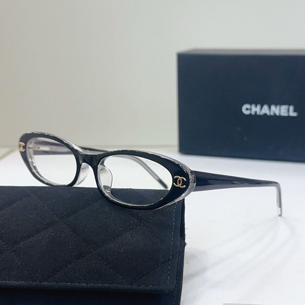 Chanel, Women Glasses, Black