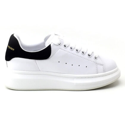 Alexander Mcqueen, Dames Sneakers, Wit Zwart Oversized