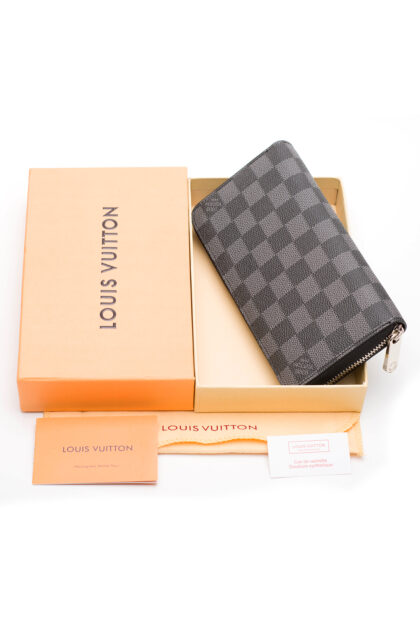 Louis Vuitton, Unisex Portemonnee, Zwart Grijs