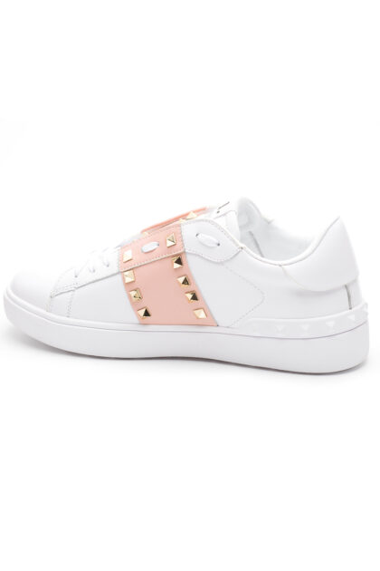 Valentino, Dames Sneakers, Rockstud Untitled, Wit Roze