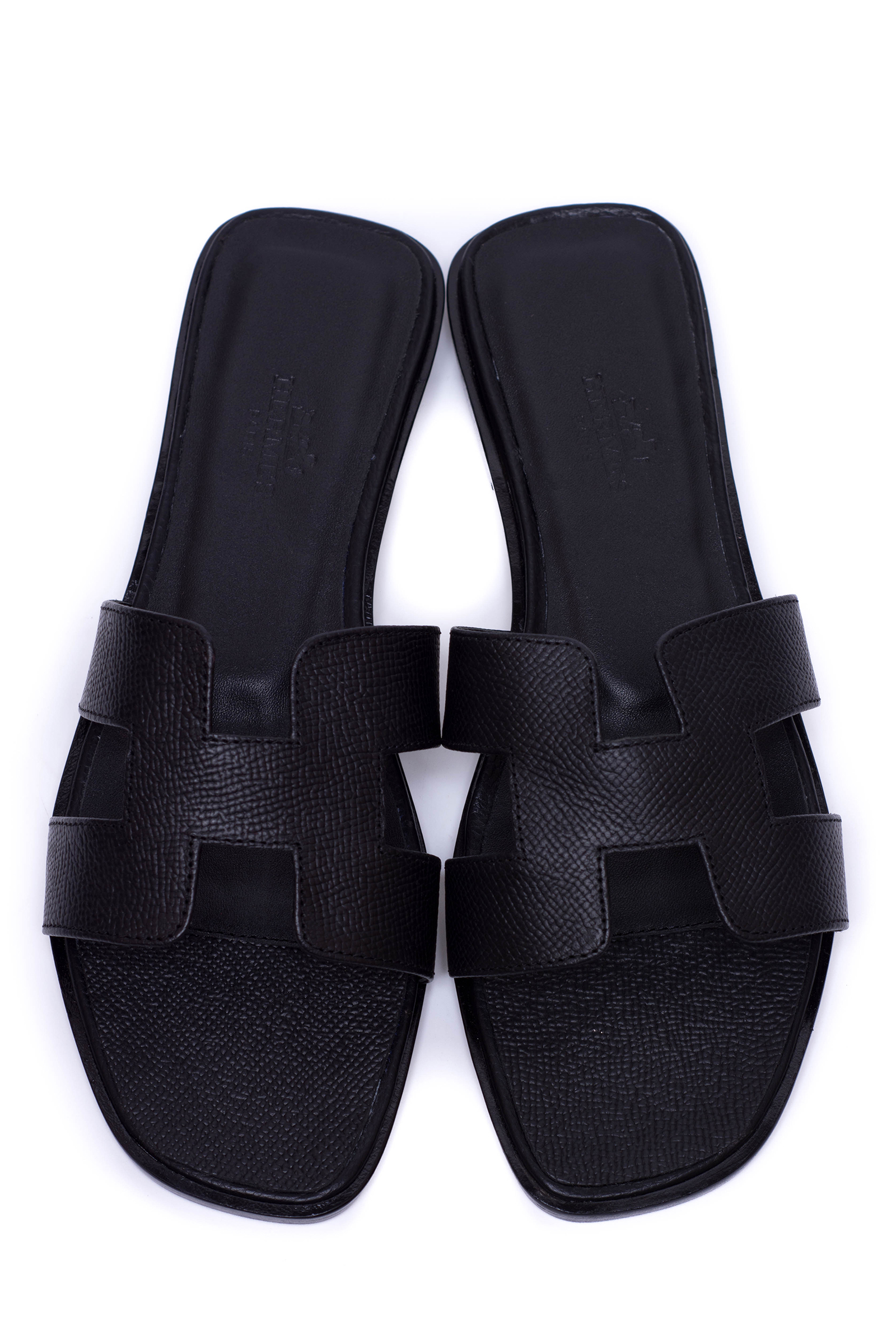 Hermes, Women's Oran Slipper, Black - Afbeelding 3