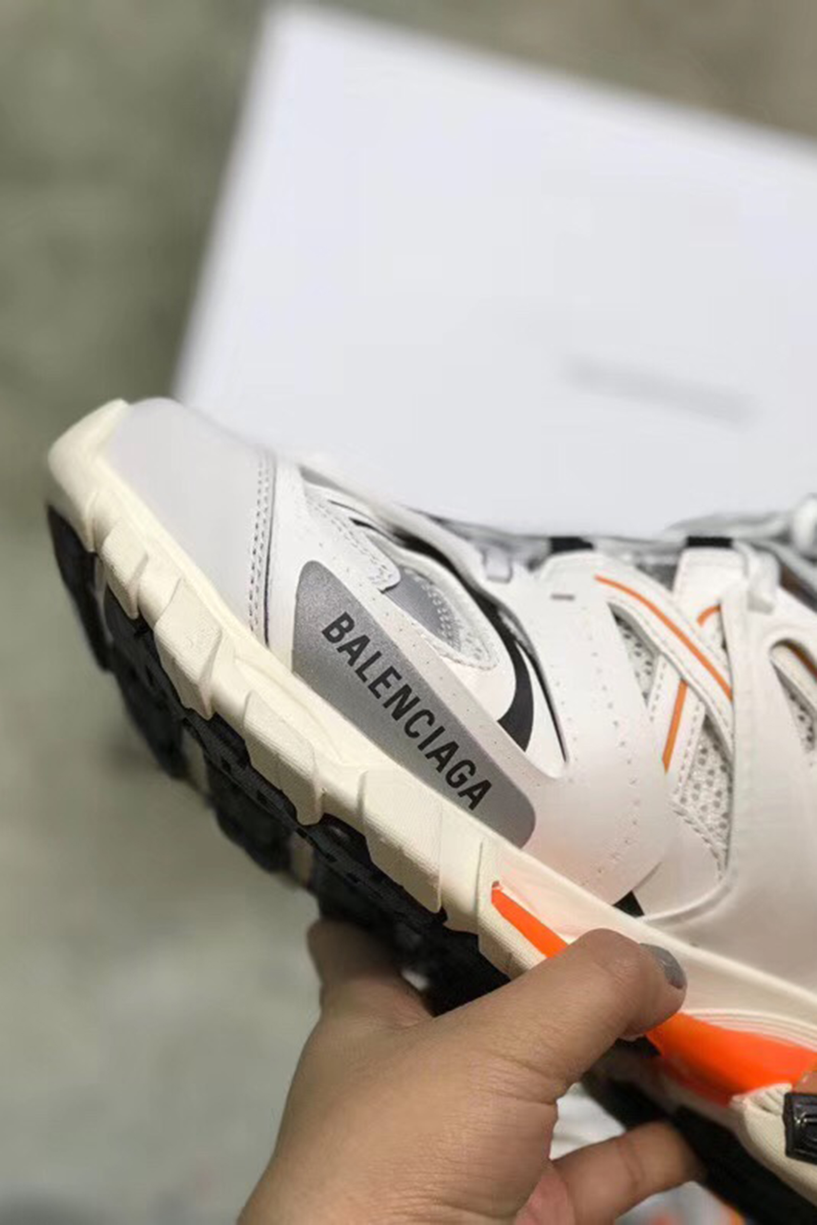 Balenciaga, Track Trainer, Women's Sneaker, White - Afbeelding 9