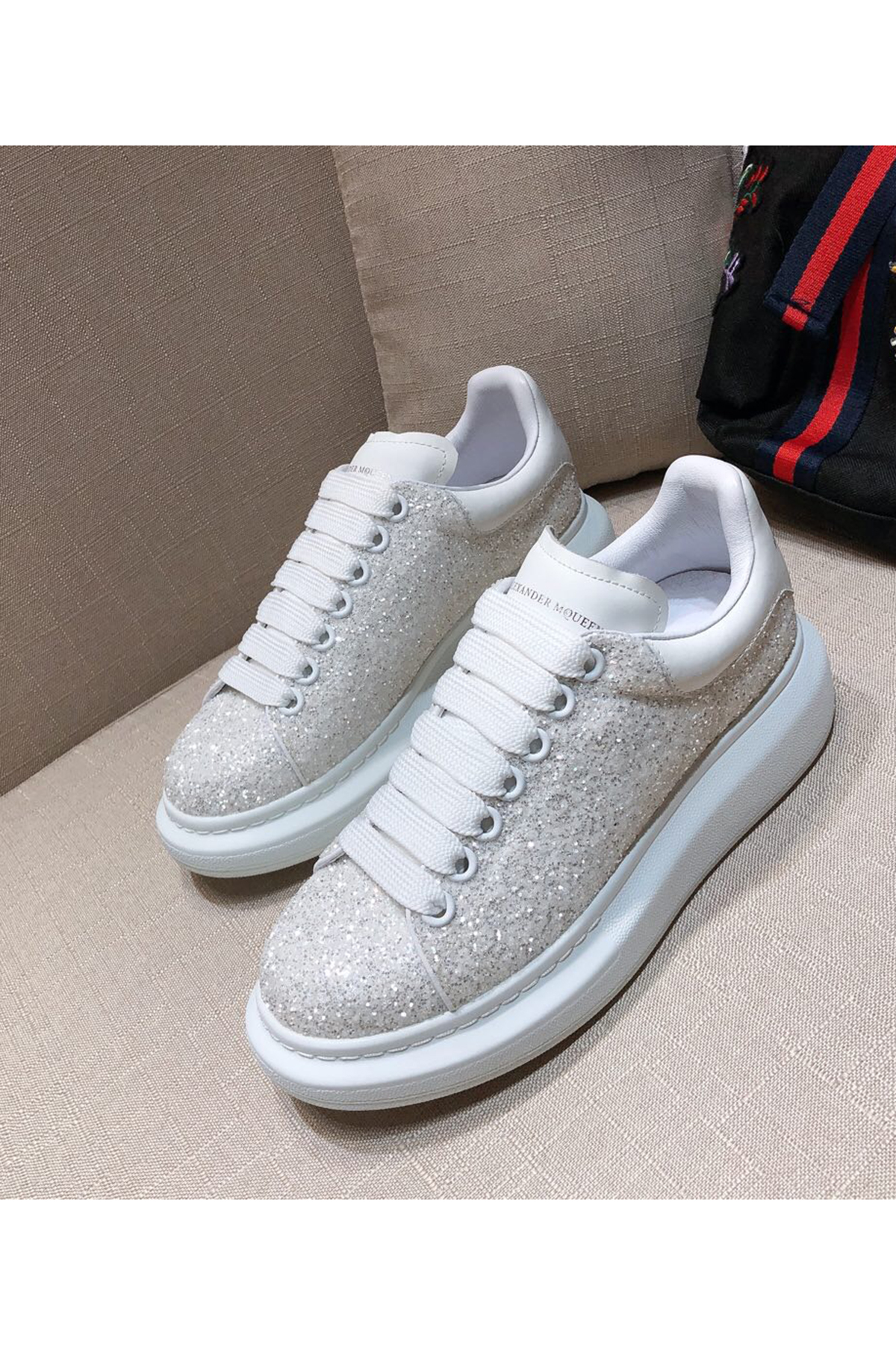 Alexander Mcqueen, Women's Oversized Sneaker, White - Afbeelding 5