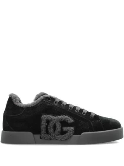 Dolce & Gabbana Logo-detail suede trainers