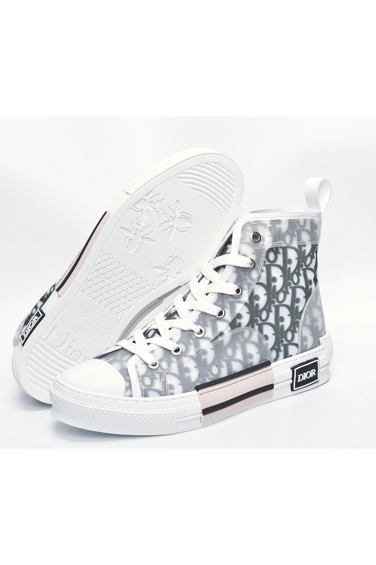 Christian Dior, B23, Women's High Top Sneaker, White - Afbeelding 3