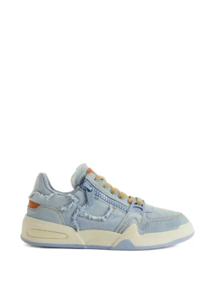 Giuseppe Zanotti Frayed zip-up trainers