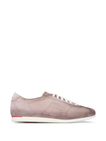 Santoni Yorker suede lace-up sneakers