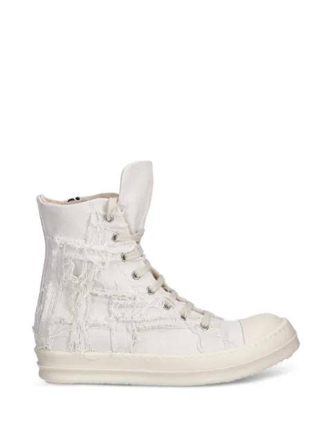 Rick Owens DRKSHDW Distressed high-top sneakers