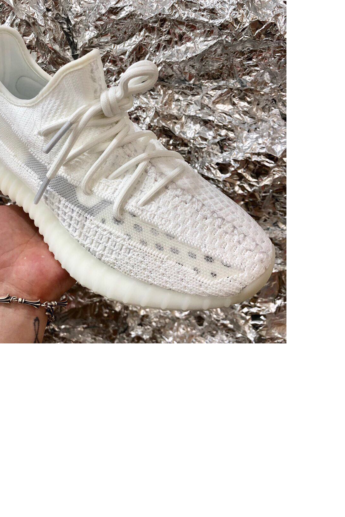 Adidas, Yeezy 350, Women's Sneaker, Whiye - Afbeelding 9