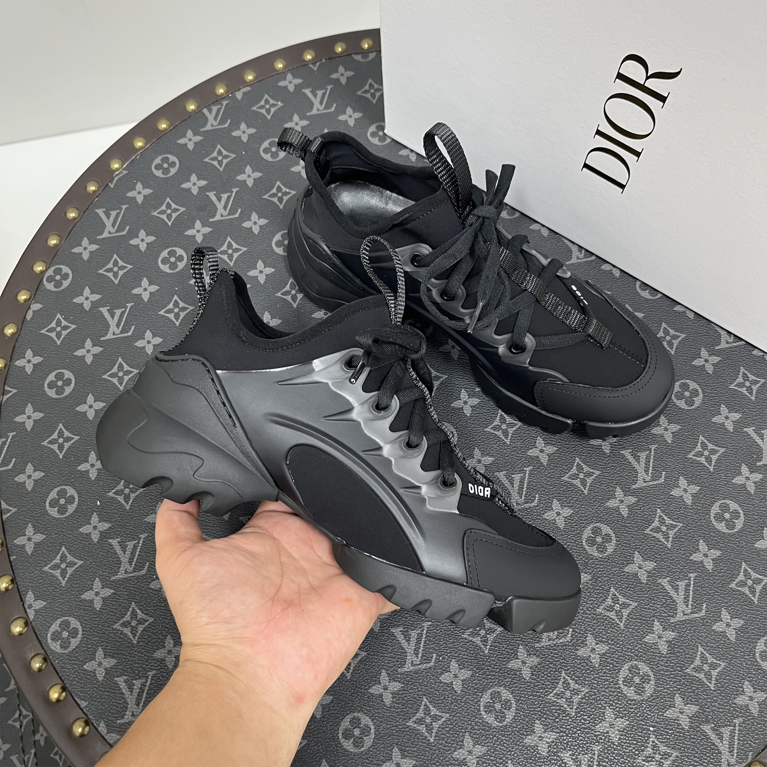 Christian Dior, D-Connect, Women's Sneaker, Black - Afbeelding 4