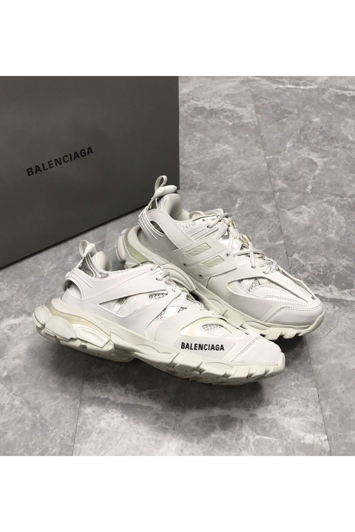 Balenciaga, Track Trainers, Women's Sneaker, White - Afbeelding 4
