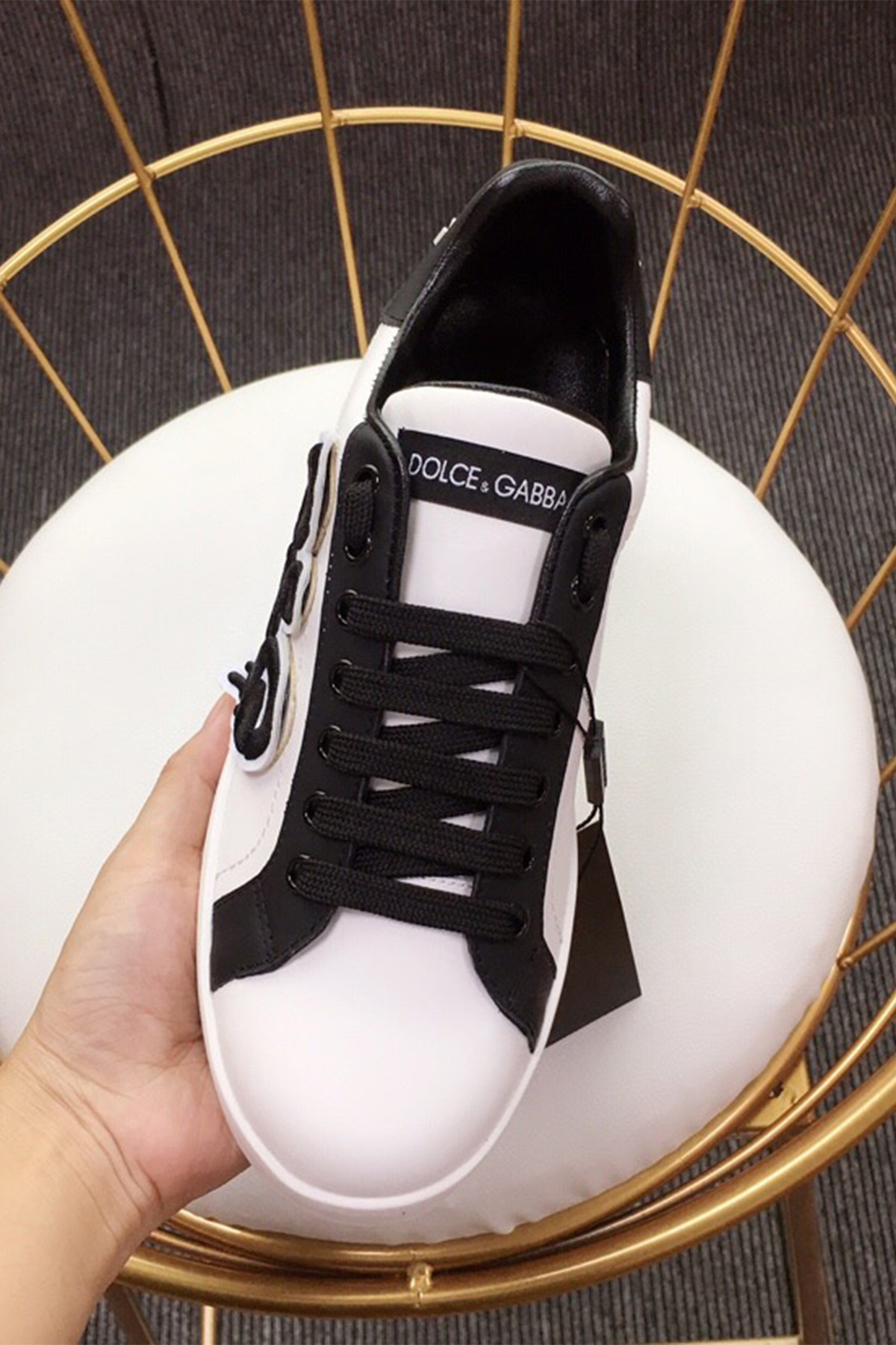 Dolce Gabbana, Women's Sneaker, White - Afbeelding 6