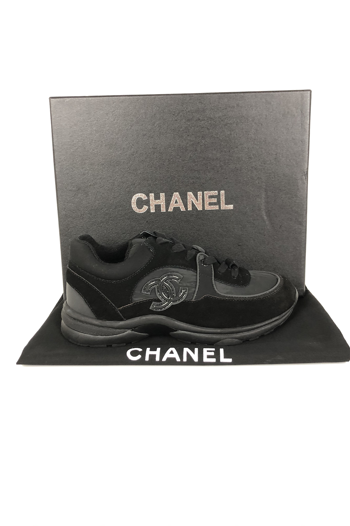 Chanel, Women's Sneaker, Reflective, Black - Afbeelding 8