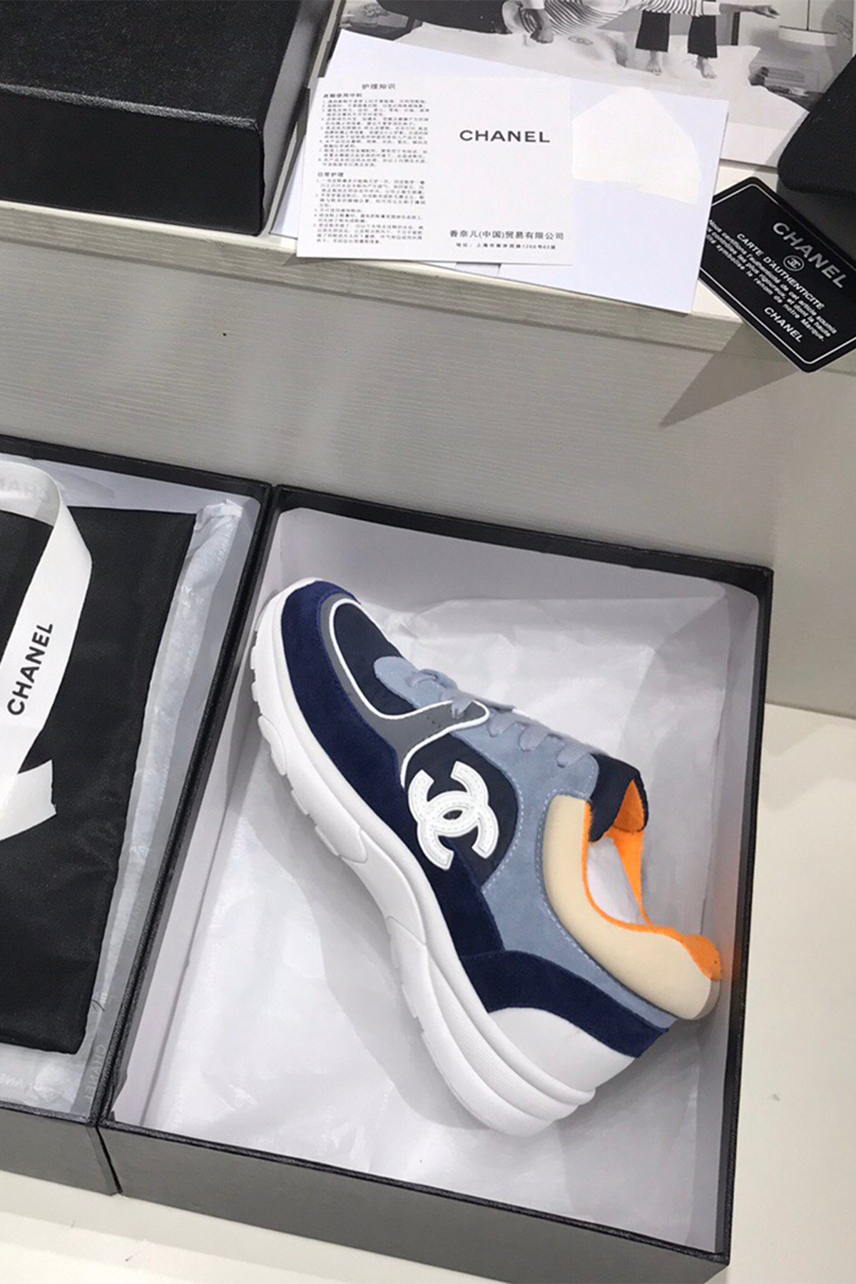 Chanel, Women's Sneaker, Blue - Afbeelding 7