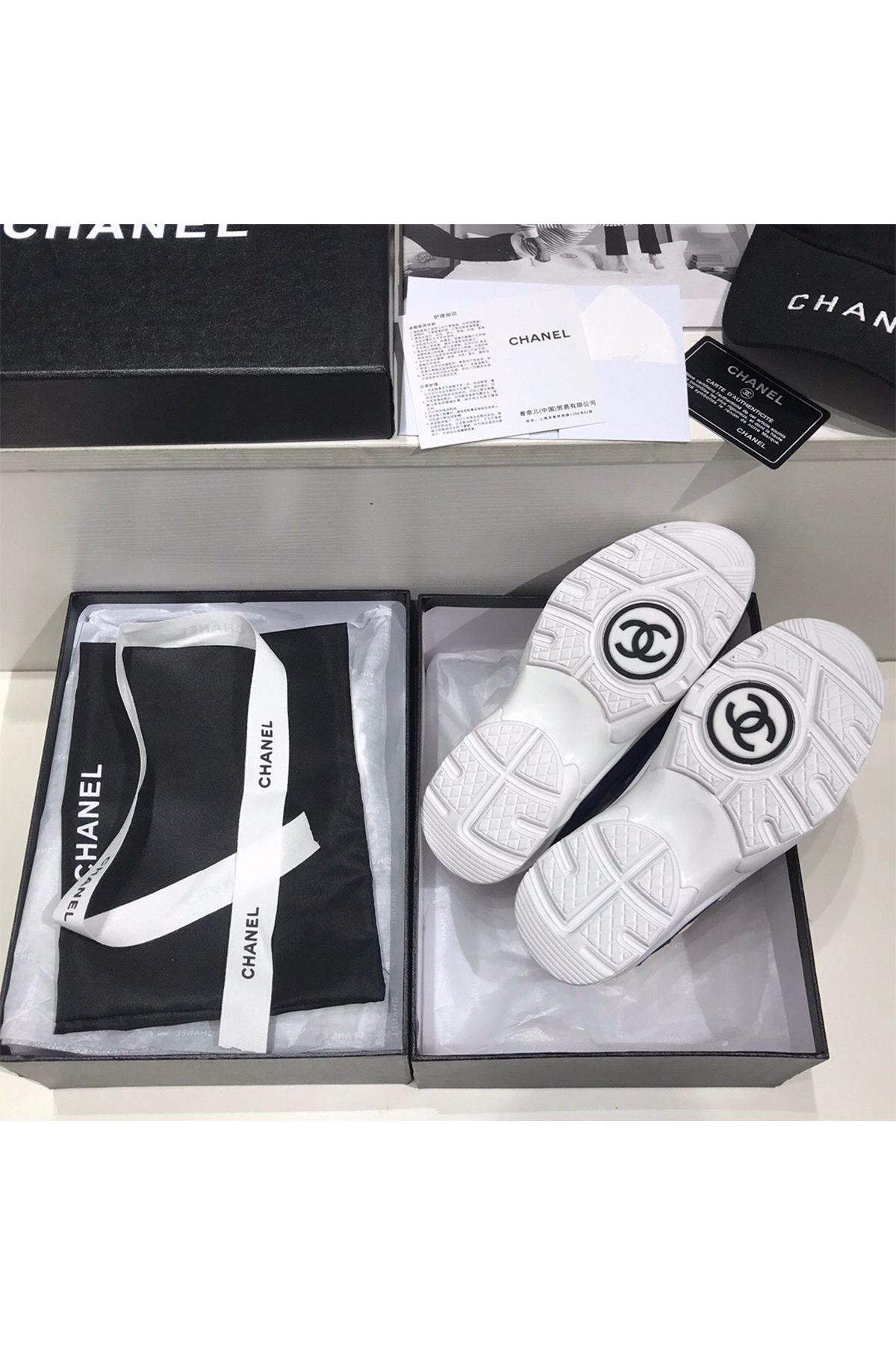Chanel, Women's Sneaker, Blue - Afbeelding 8