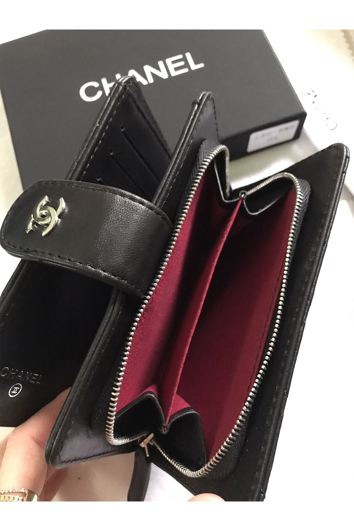 Chanel, Women's Wallet, Black - Afbeelding 6