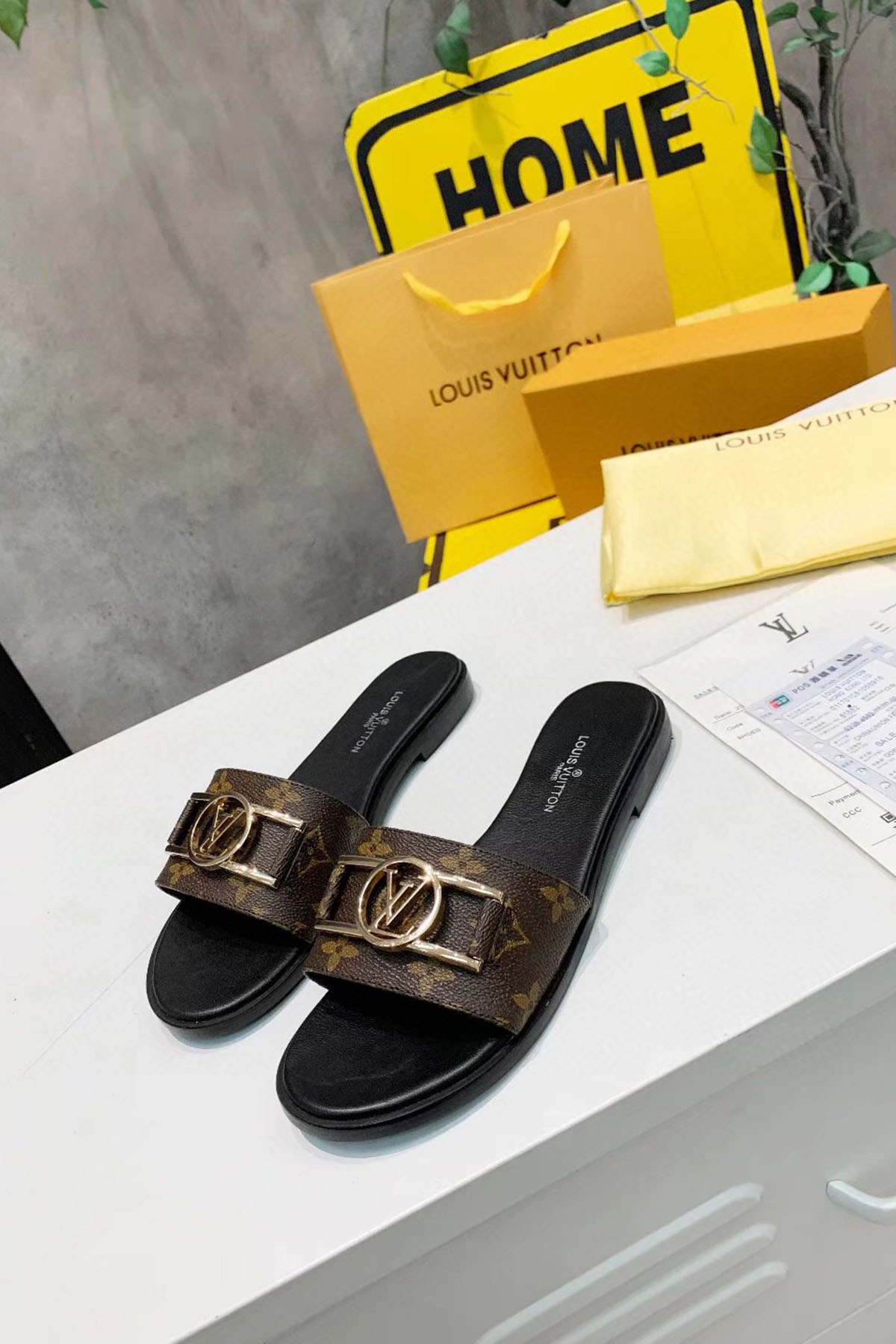 Louis Vuitton, Women's Slipper, Brown - Afbeelding 2