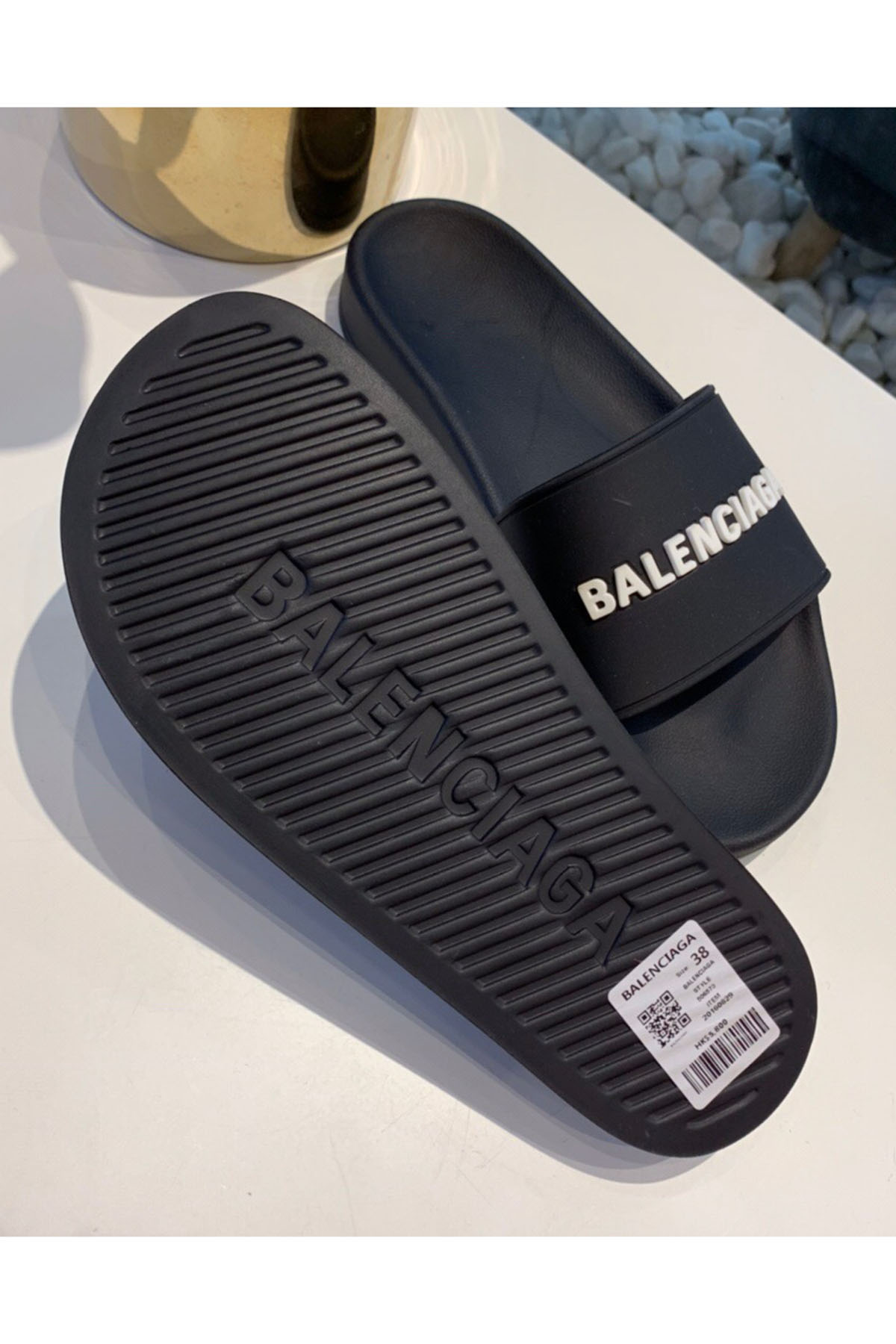 Balenciaga, Women's Slipper, Black - Afbeelding 9
