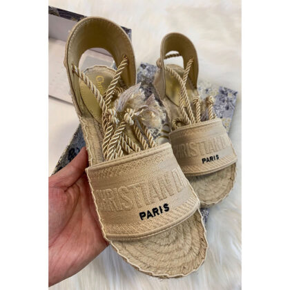 Christian Dior, Women's Sandals, Beige