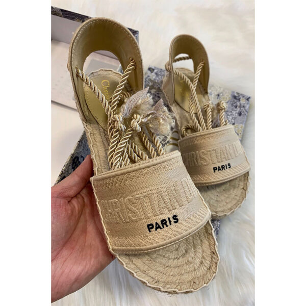 Christian Dior, Women's Sandals, Beige