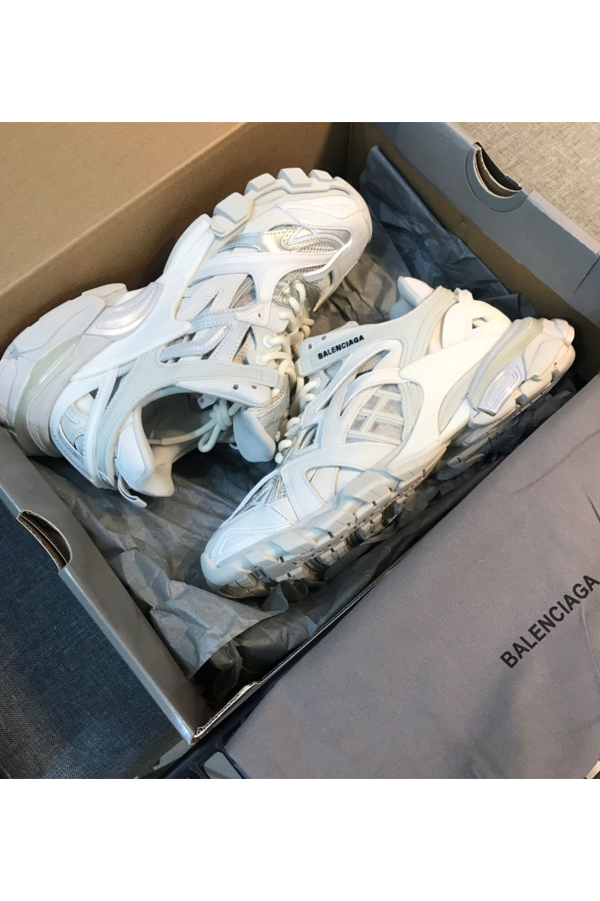 Balenciaga, Track Trainers, Women's Sneaker, White - Afbeelding 2