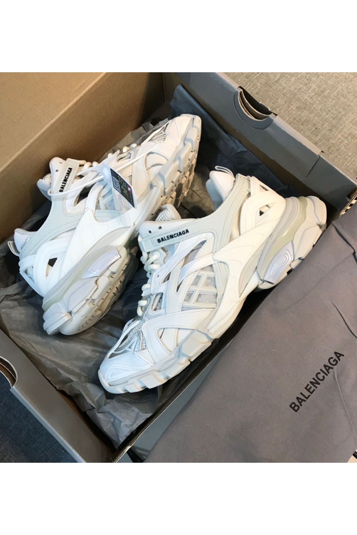 Balenciaga, Track Trainers, Women's Sneaker, White - Afbeelding 8