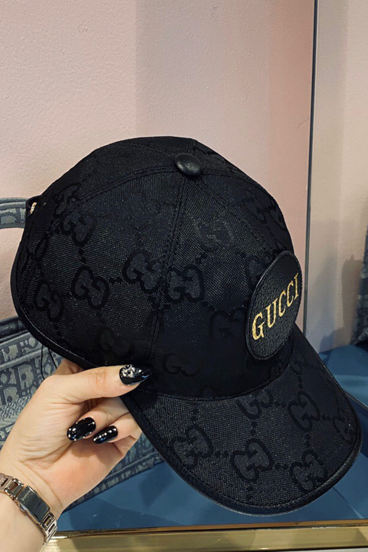 Gucci, Unisex Hat, Black - Afbeelding 4