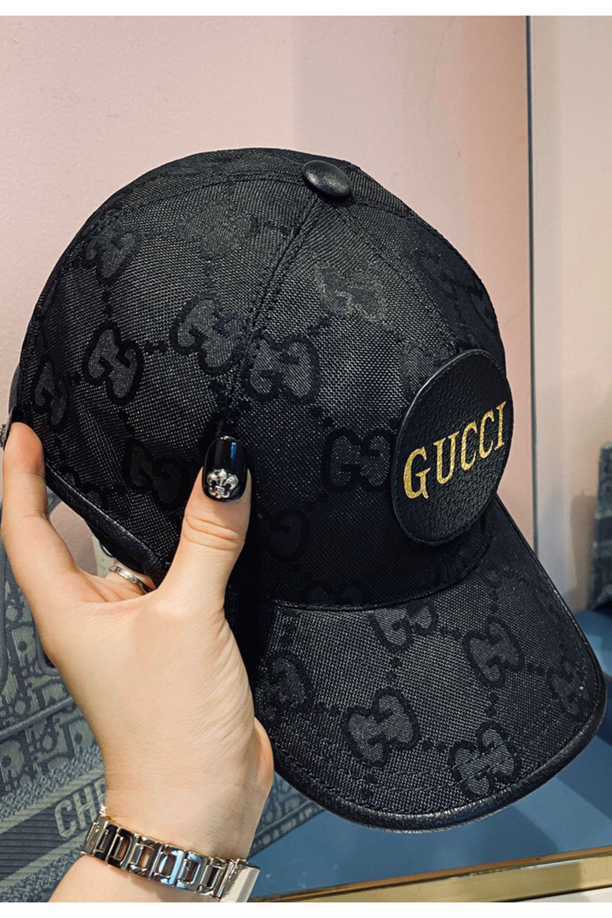 Gucci, Unisex Hat, Black - Afbeelding 9