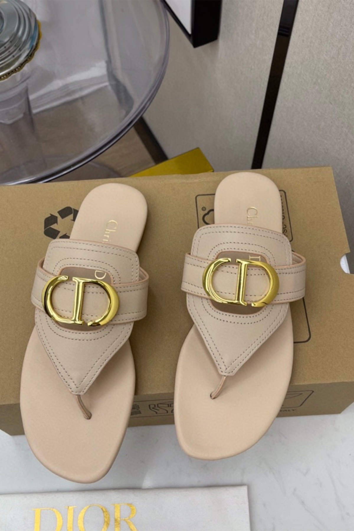 Christian Dior, Women's Slipper, Nude - Afbeelding 3