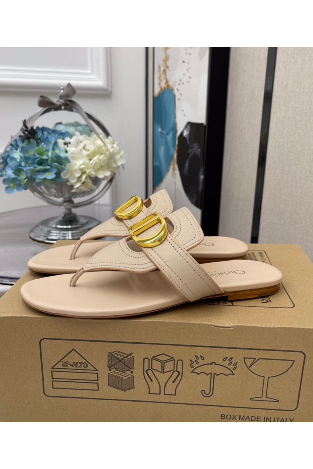 Christian Dior, Women's Slipper, Nude - Afbeelding 4