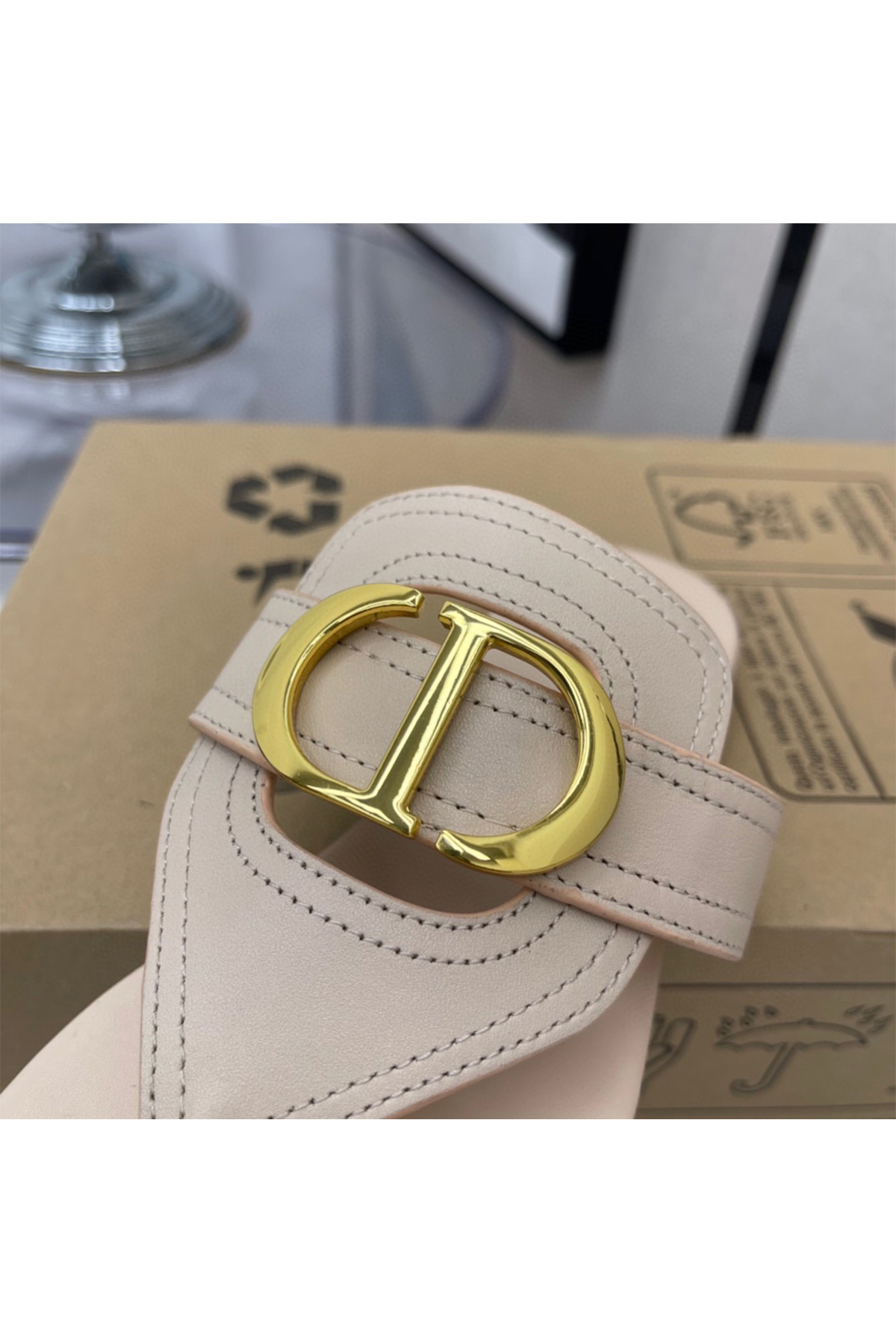 Christian Dior, Women's Slipper, Nude - Afbeelding 5