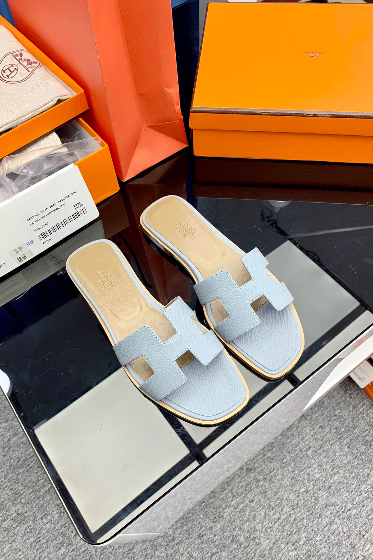 Hermes, Women's Slipper, Grey - Afbeelding 3