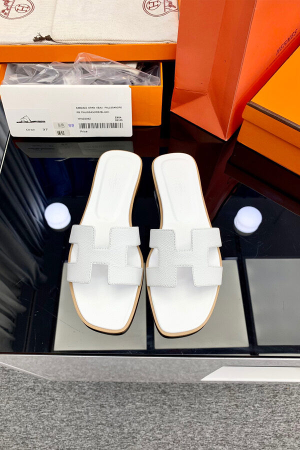 Hermes, Women's Slipper, White