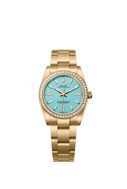 Rolex Oyster Perpetual 34mm — Yellow gold & diamonds