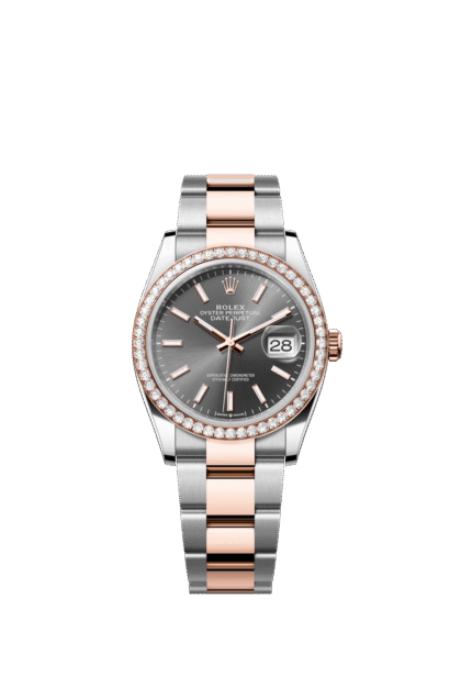 Rolex Datejust 36mm — Oystersteel, Everose gold & diamonds