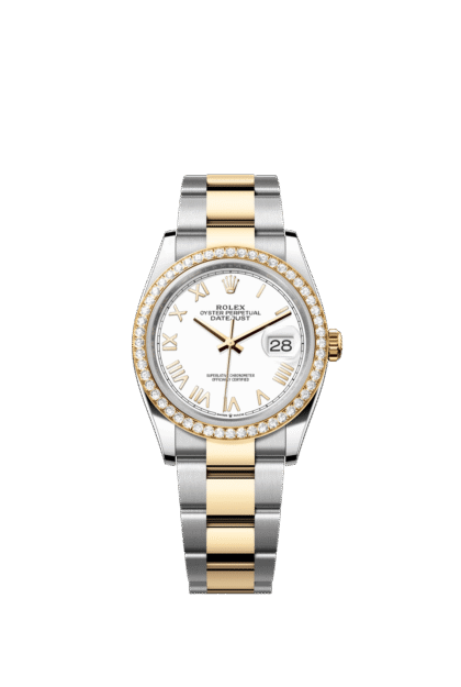 Rolex Datejust 36mm — Oystersteel, yellow gold & diamonds