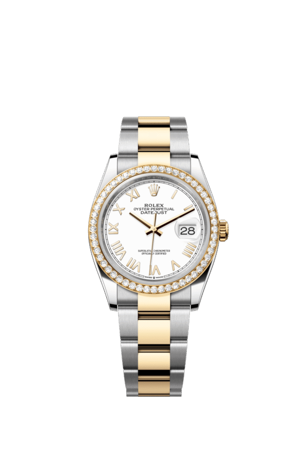 Rolex Datejust 36mm — Oystersteel, yellow gold & diamonds