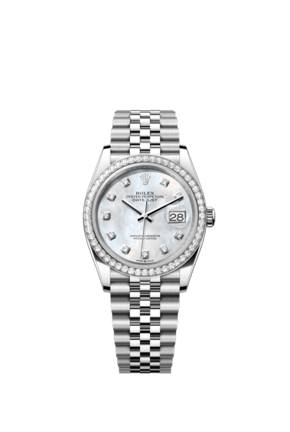 Rolex Datejust 36mm — Oystersteel, white gold & diamonds