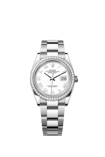 Rolex Datejust 36mm — Oystersteel, white gold & diamonds