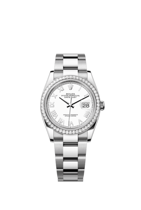 Rolex Datejust 36mm — Oystersteel, white gold & diamonds