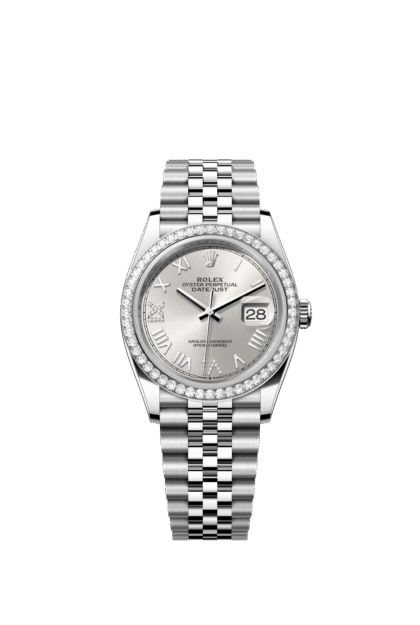 Rolex Datejust 36mm — Oystersteel, white gold & diamonds