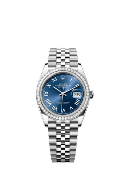 Rolex Datejust 36mm — Oystersteel, white gold & diamonds