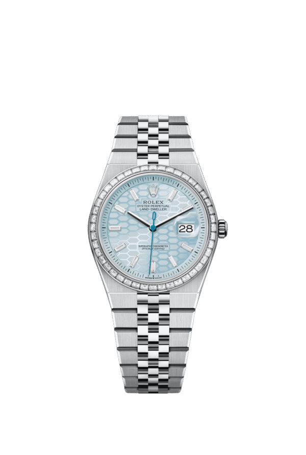 Rolex Land-Dweller 36mm — Platinum & diamonds