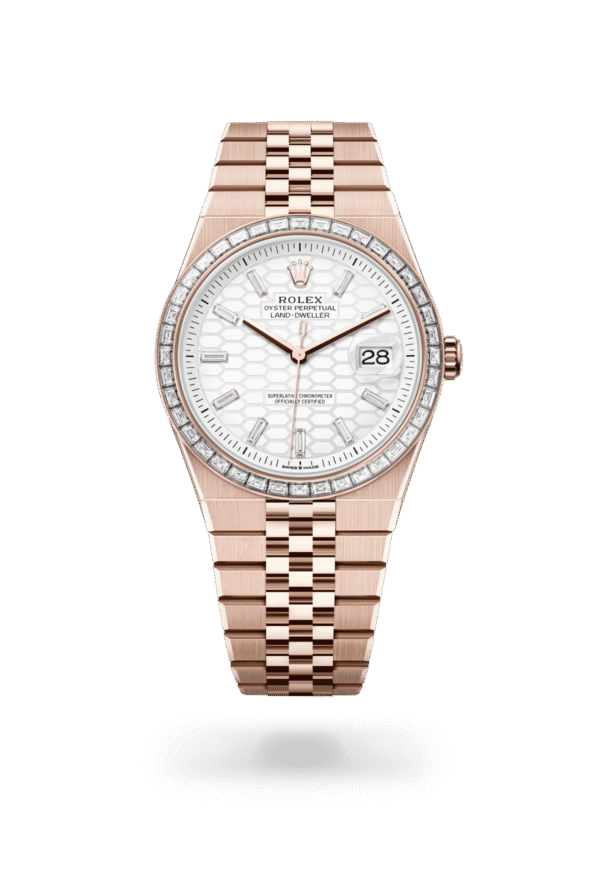 Rolex Land-Dweller 40mm — Everose gold & diamonds
