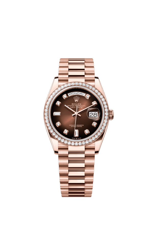 Rolex Day-Date 36mm — Everose gold & diamonds
