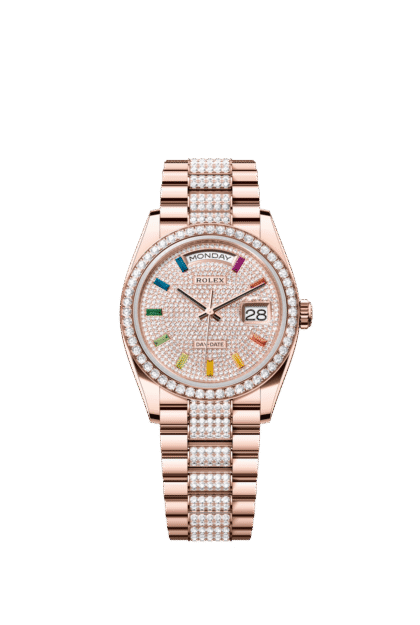 Rolex Day-Date 36mm — Everose gold & diamonds