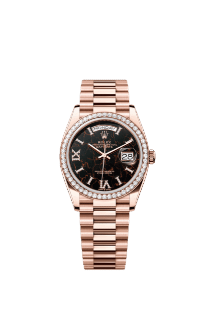 Rolex Day-Date 36mm — Everose gold & diamonds
